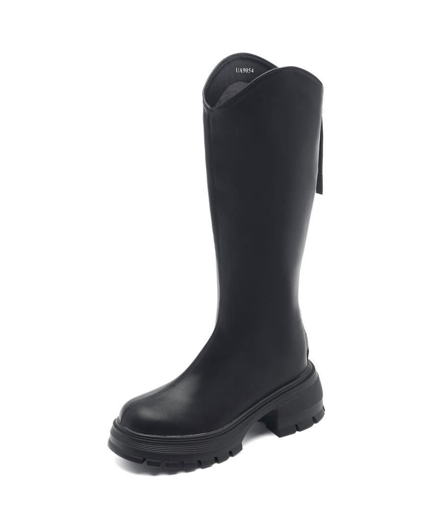 Spur Slouchy Platform Long Boots 6Cm -Ua9054 (3Color)