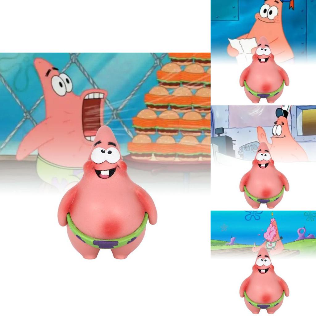 Adorable Small Patrick Star Figurine Perfect For Spongebob Squarepants Enthusiasts