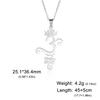Cazador Stainless Steel Lotus Flower Yoga Om Unalome Pendant Necklace for Women Gift Buddhism Neck Chain Mandala Amulet Jewelry