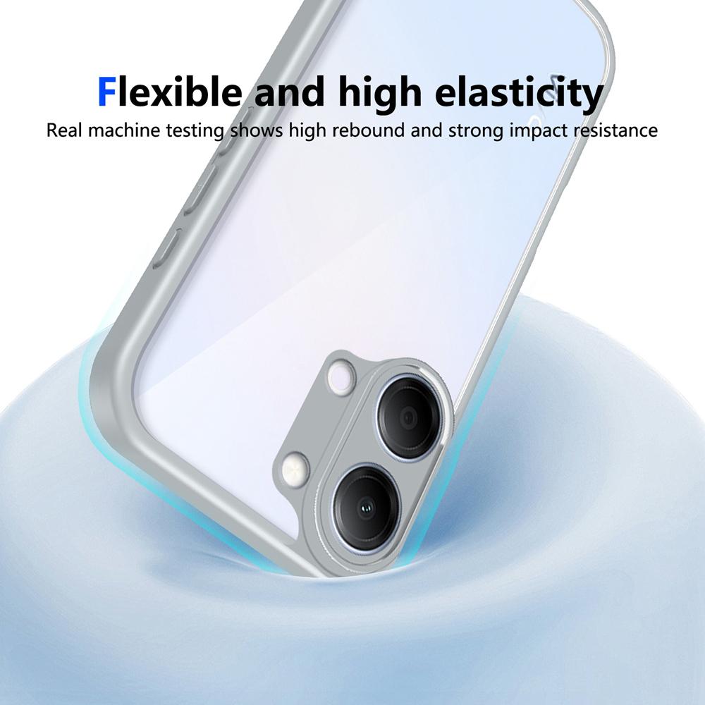 KEYSION Transparent Phone Case for VIVO Y11 5G Y11d Y21 5G 2026 Soft Silicone+PC Clear Shockproof Phone Back Cover for VIVO Y05