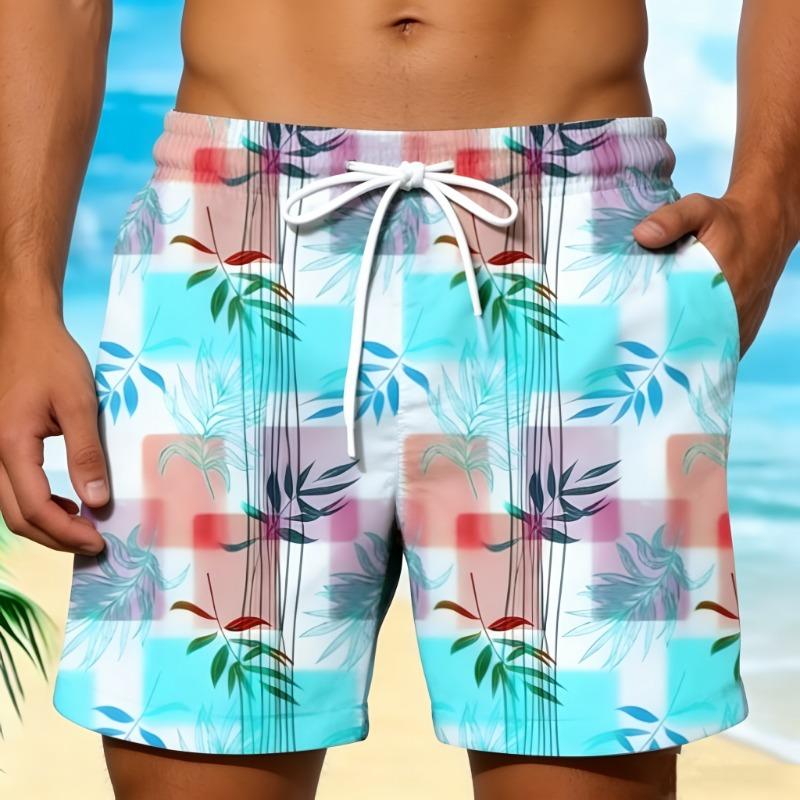 Summer Beach Style 3D Printed Loose Plus Size Quick Drying Shorts
