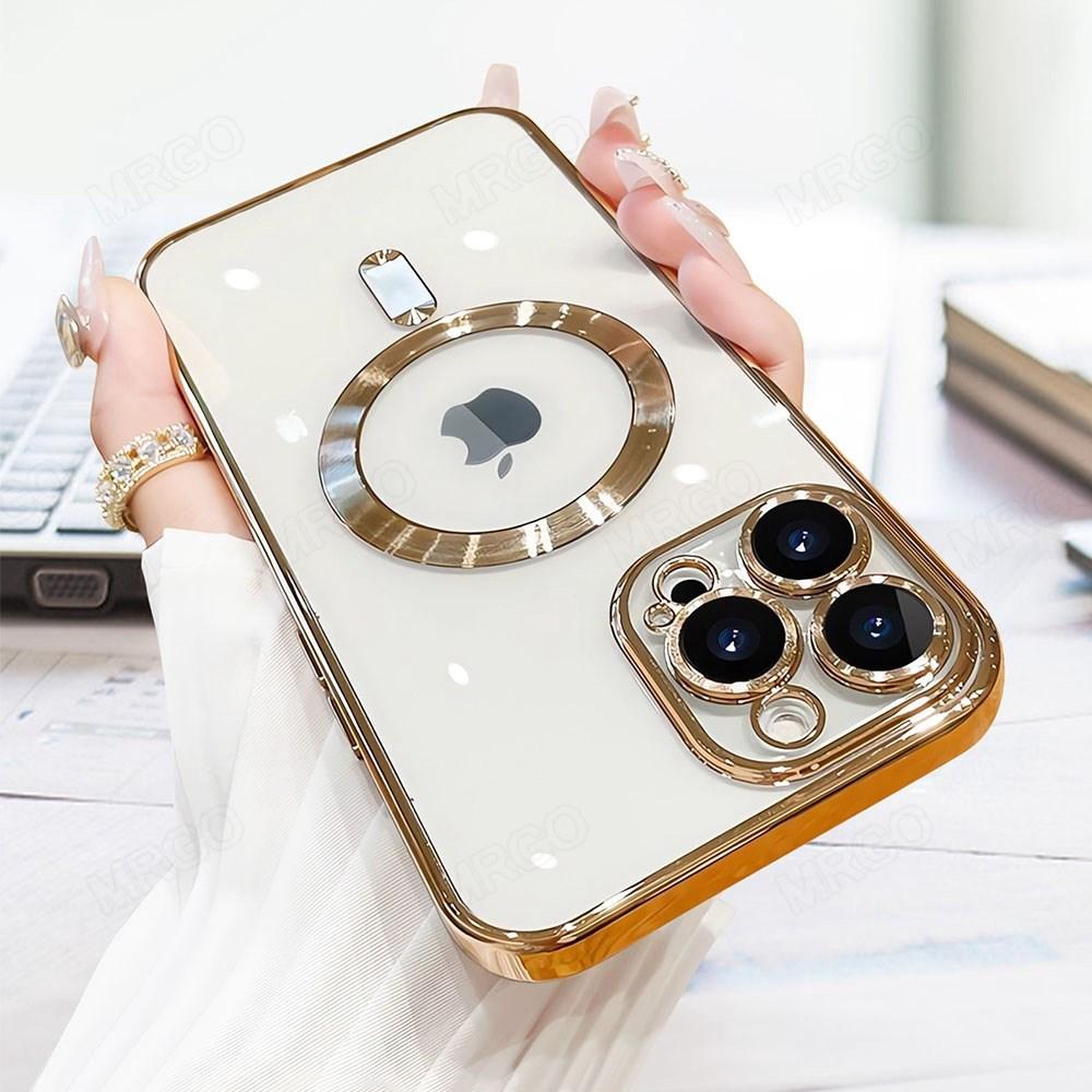 Luxus Plating Charm Logo Loch Hohl Fall Für iPhone 14 13 11 12 Pro XR X XS Max 7 8 Plus SE3 Weiche Transparente Stoßfest Abdeckung