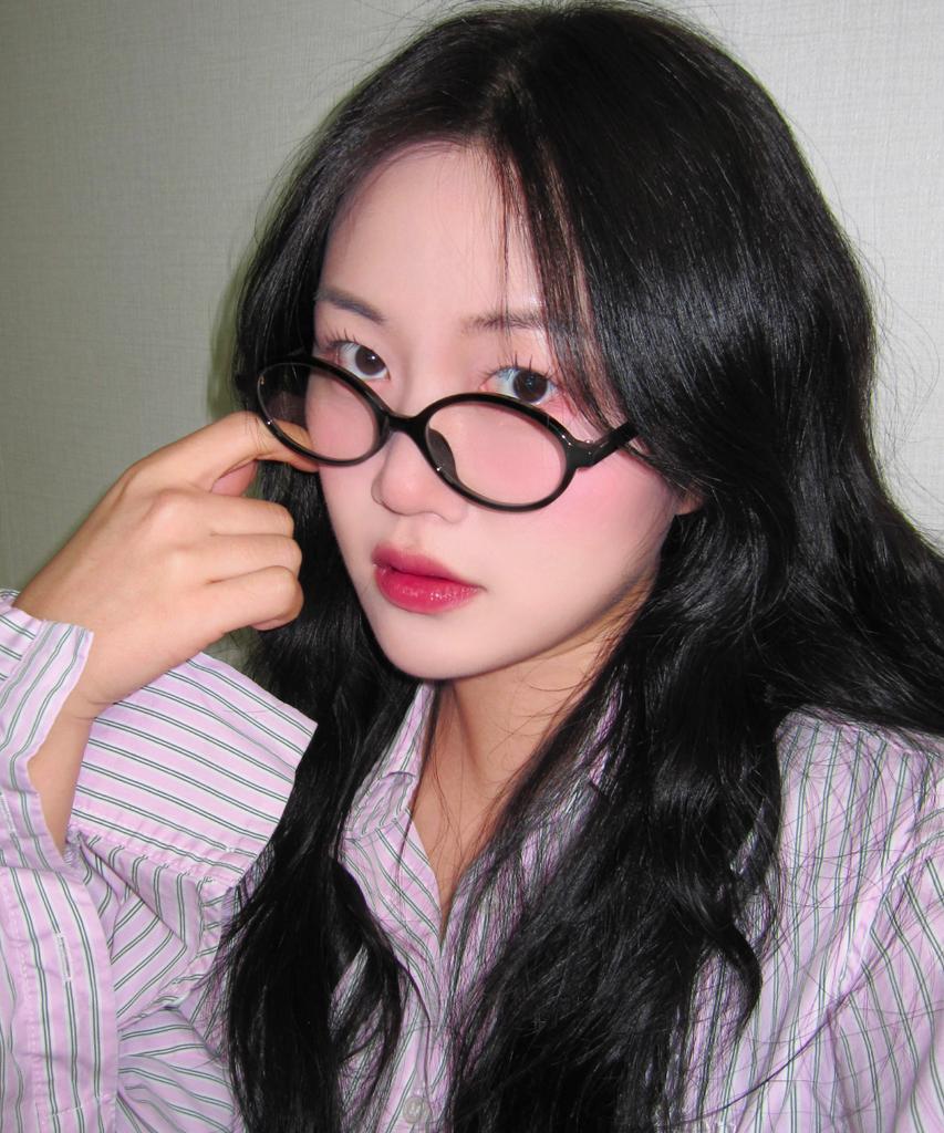 Hangeul [Blue Light Blocking] Geek Chic Oval Black