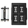 Car Battery Hold Down Tray Bracket Set Recessed Slots Sturdy Construction for 27 30 31 Series Batteries