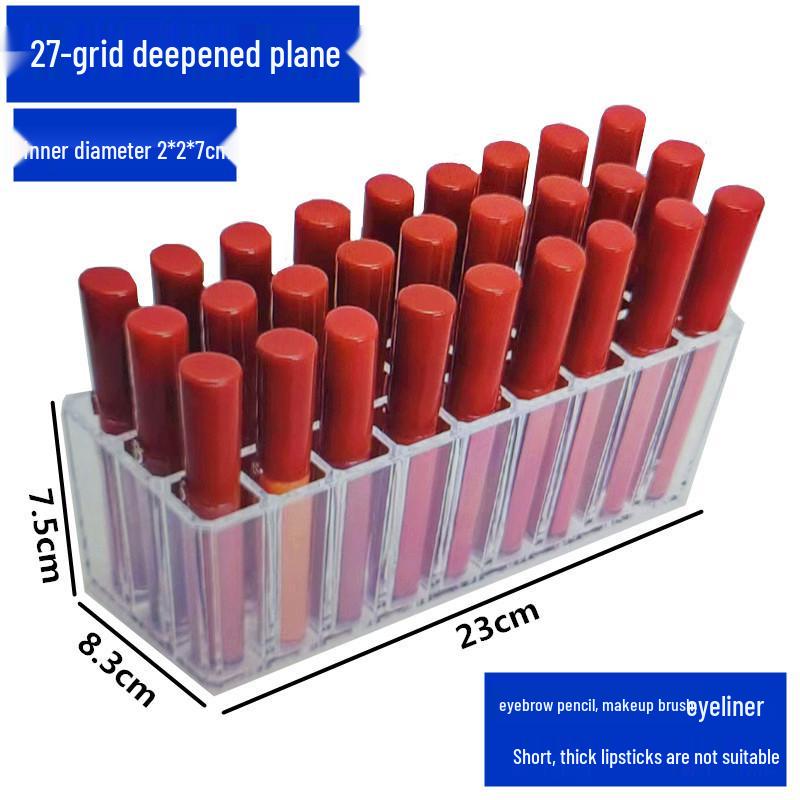 Klarer Acryl-Lippenstift-Displayständer - Mehrloch-Organizer für Kosmetik