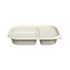 3-Compartment Biodegradable Corn Starch Meal Boxes with Lids