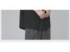Men's Black Ice Silk Loose-Fit Short-Sleeve Shirt, Korean Style, Casual Summer Wear