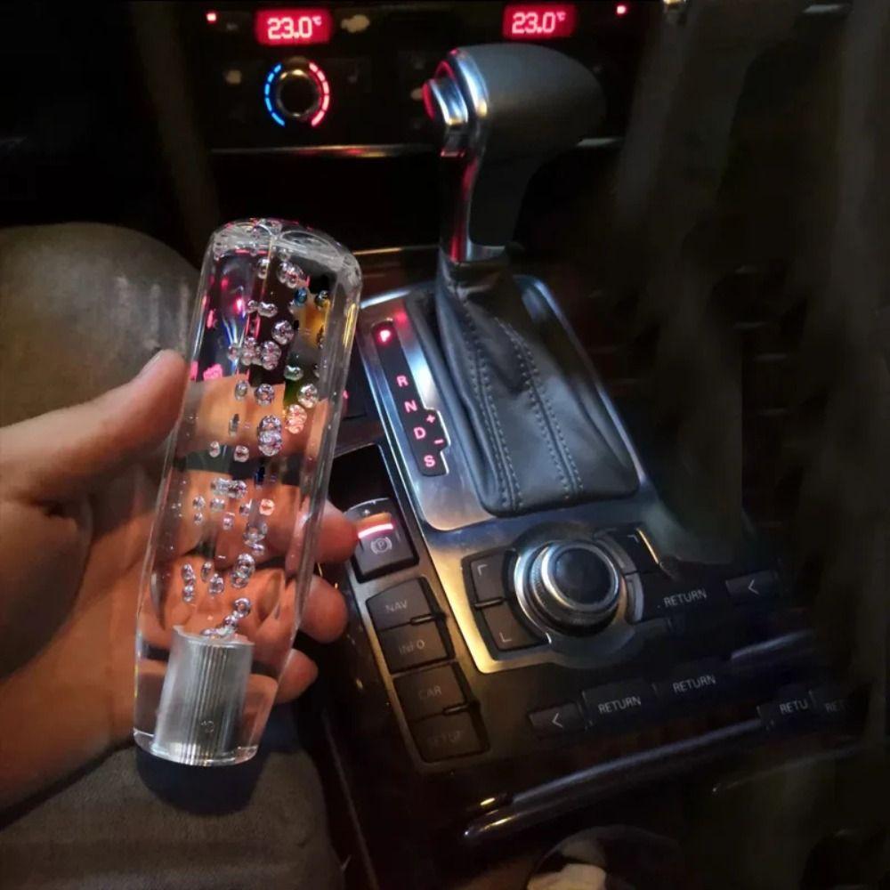 Transparent Bubble Gear Shift Knob Crystal Transparent Manual Shift Knob  Car Accessories