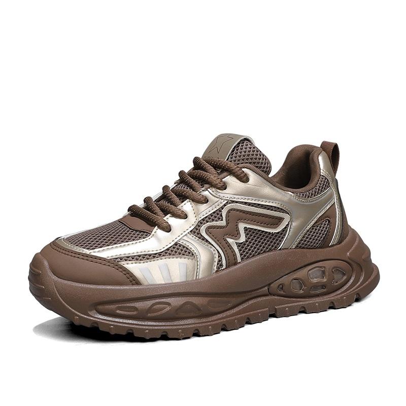 Men's Platform Sneakers Breathable Casual Men Gray Outdoor Comfort Anti Slip Versatile Fashion Four Season Running Shoes