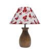 Dovel Pot, Modern Table Lamp with Shade, Wooden Base Modern Fabric Lampshade for Home Office Cafe Restaurant, (Butterfly)