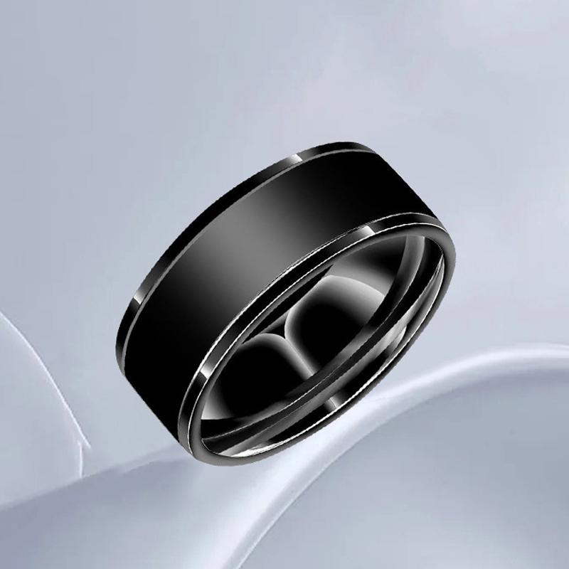 

Высокотехнологичное интеллектуальное кольцо NFC, многофункциональное интеллектуальное кольцо Magic Ring, водонепроницаемое, с управлением жестами 59.5mm чёрный