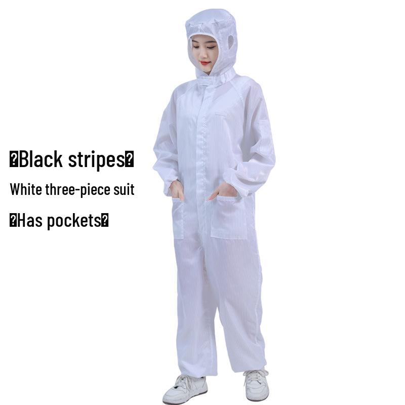 Unisex Anti-static Hooded Jumpsuit - Dustproof, Dust-free Cleanroom Protective Workwear