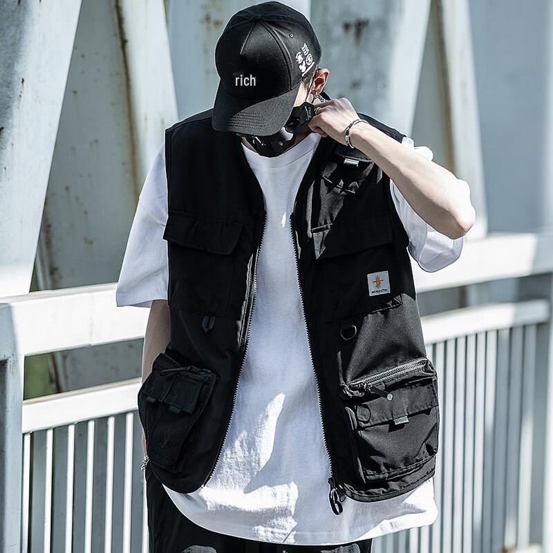 Gilet da Lavoro Leggero Multi-tasche da Uomo AOGZ