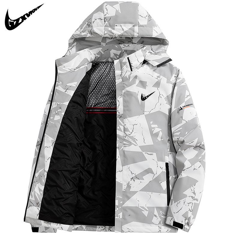 

Men s Lightweight Down Jacket with Graphene Lining - Off-Season Winter Outerwear, Dad Style Sale 2XL up to 155 jin білий/сірий колір