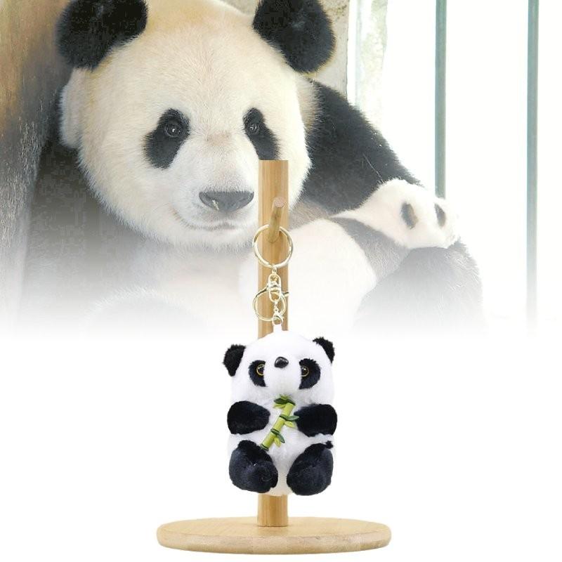 Charming Panda Plush Pendant Cuddly Stuffed Animal Keychain For All Ages
