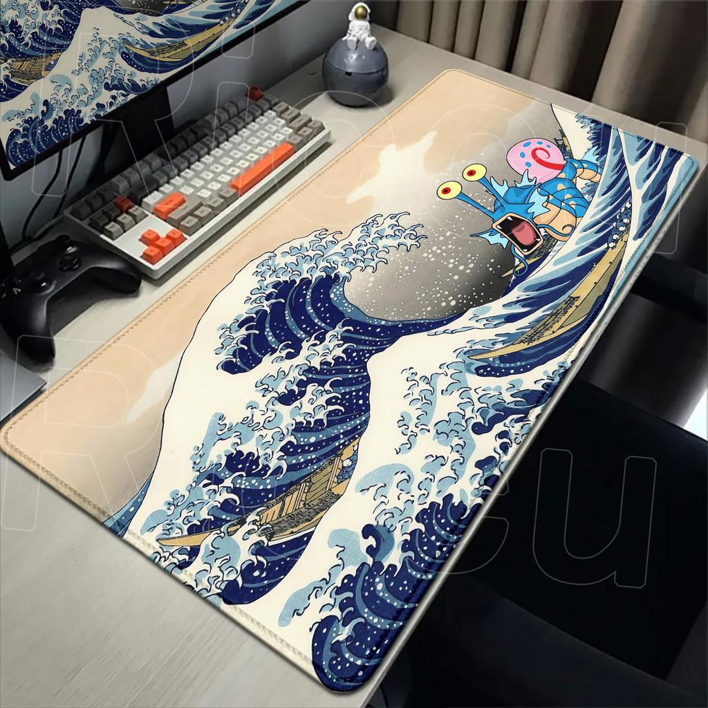 New Cool Anime Mouse Pad Ppokemon Gyarados Xmm Gaming Accessories Carpet Gamer Keyboard Desk Mat NonSlip Laptop Mousepad