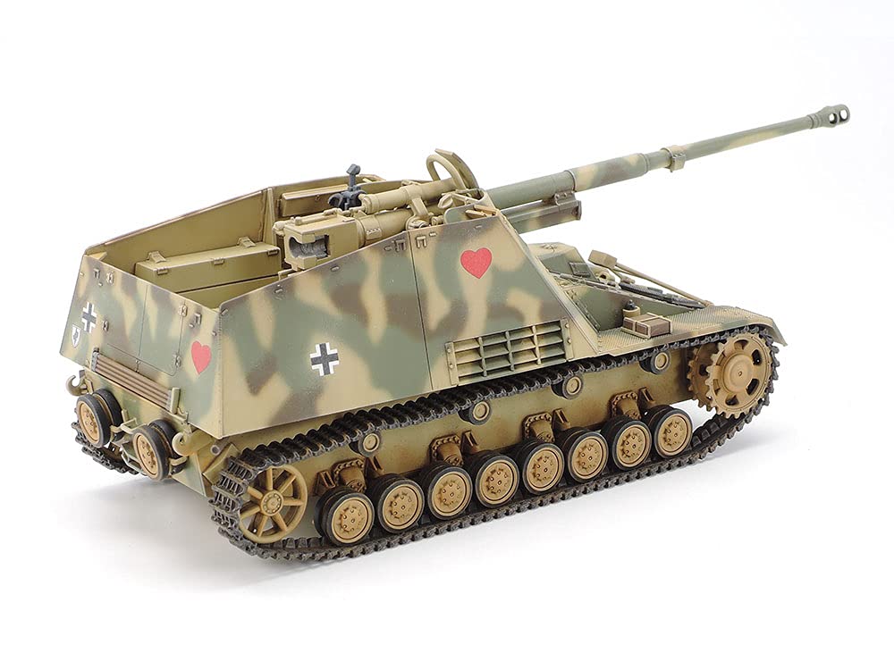 TAMIYA Military Miniature Series German Heavy Gun Nashorn Plastic Model 32600 1/48 No.100 Anti-Tank Self-Propelled (Tank)