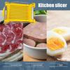 Fatiador de Alimentos Multifuncional Aço Inoxidável Cortador de 10 Fios Protetor de Mão Seguro Fatiador para Carnes de Almoço Salsichas Ovos Bananas Morangos Gadget de Cozinha