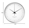 Georg Jensen Henning Koppel Analog Wall Clock, White, Diameter 30cm x Depth 6cm, Product Number: 3587583