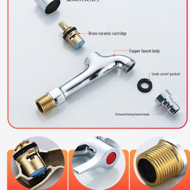 HANDUNYOU Thickened Copper Core Alloy Faucet