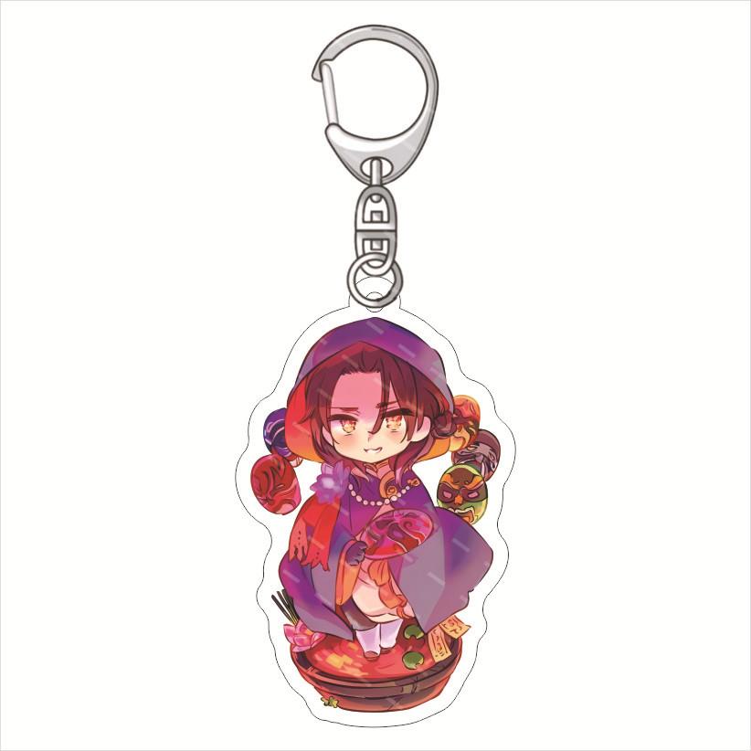 

Axis PowersAcrylic Keychain Jewelry Campus Related Products Cultural Creativity Friends Gift Bag Charms Souvenir New Q version 6 cm