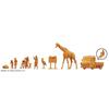 Kaiyodo ARTPLA Tourist and Giraffe Set, Unpainted and Unassembled Plastic Model Kit AP005