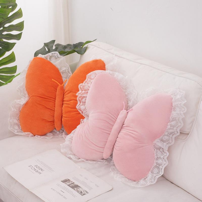 Creative Lace Bow Pillow Plush Toy Butterfly Doll Living Room Sofa Cushion Cushion Girl Ragdoll