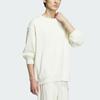 Adidas Graphic Sweatshirt Loose Fit Sport Crew Neck Pullover Men Tops Off-White IT3975