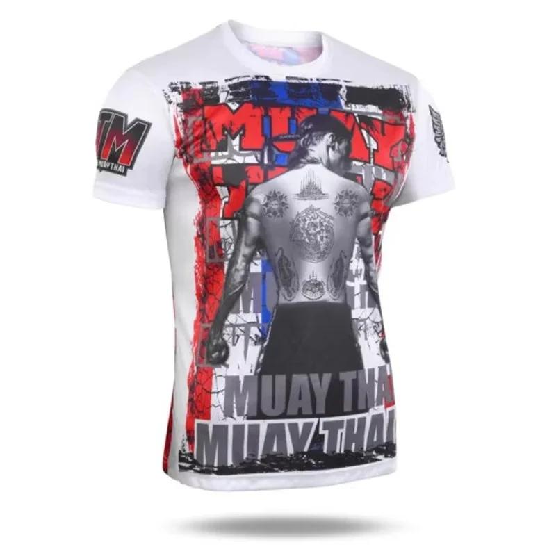 

Combat Sports & Martial Arts Graphic 3D Printed Sports Short Sleeved Men s T-shirts - Medium Stretch Polyester Fabric Summer Relaxed Clothing 6XL