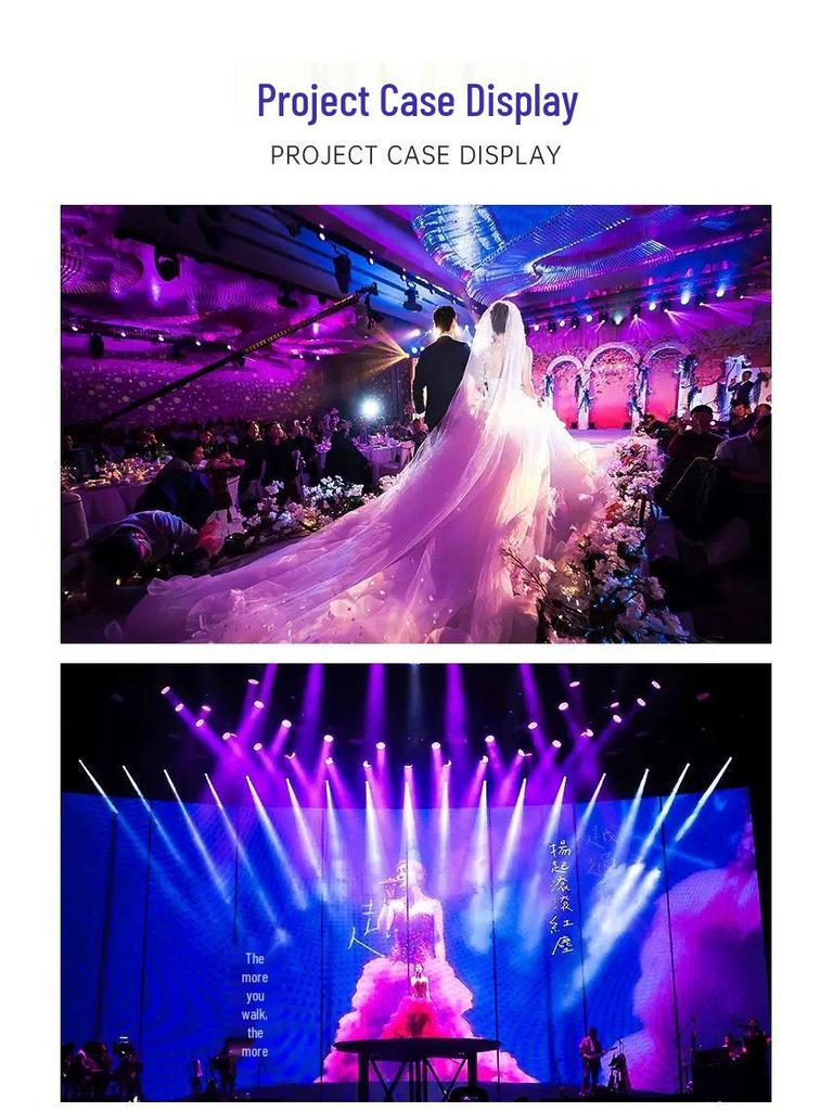 LED Mini 90W Moving Head Light with Beam Pattern and Prism for Nightclub and Stage Lighting