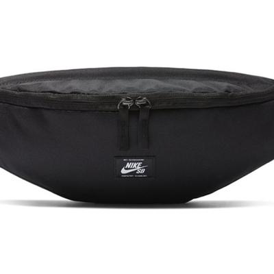 Polyester Sling Bag Fanny Pack Medium Size Unisex Black Casual BA6445-010