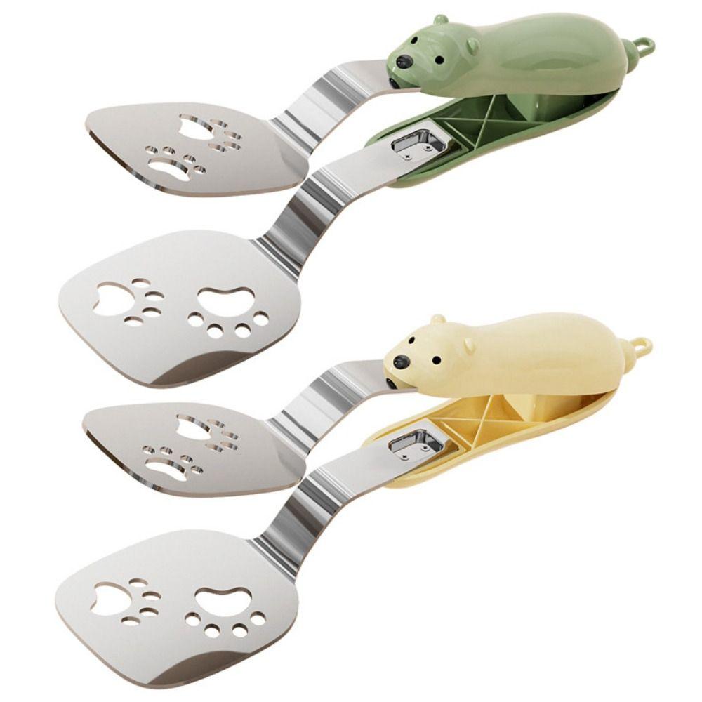 Heat Resistant Steak Spatula Tongs Anti-scald Steak Flipping Clip  Grill Buffet