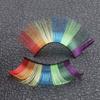 Fluffy Colored Lashes Natural Look Eyelashes Fake Eyelashes  for Christmas Cosplay Costume