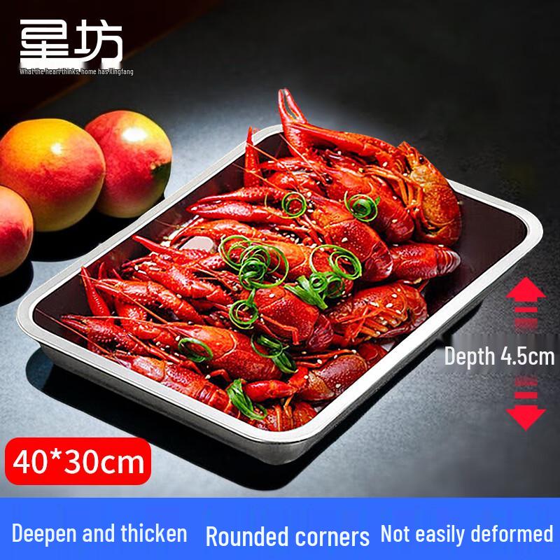 Stainless Steel Deep Square Plate