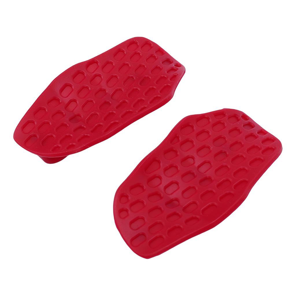 Non Slip Workout Grips Rubber Deadlifts Palm Protectors Pull Up   Ergonomic Finger Sleeve Pads Gym Fitness Gloves for Men Women Training Red