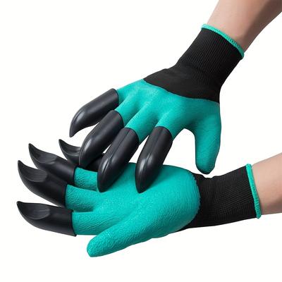 2 Pairs Garden Gloves with Claws For Digging Soil and Planting Gardening Gloves