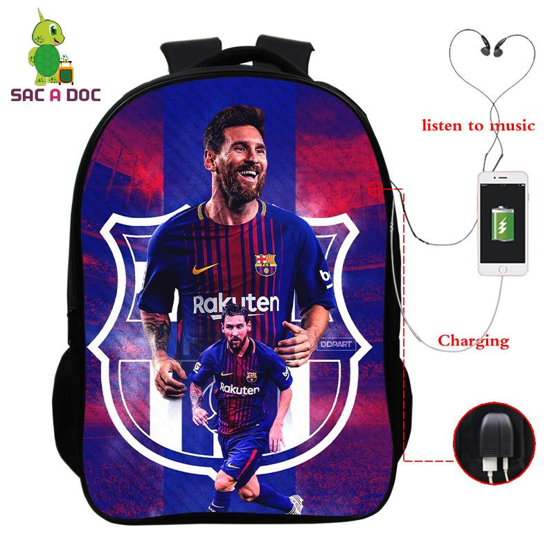 3D Digital Printed Backpack With Usb Full Color Backpack