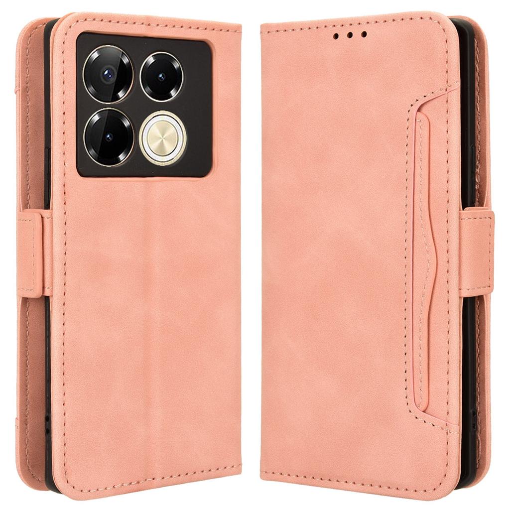 For Infinix Note 40 Pro 4G X6850 Magnetic Phone Case with Multiple Card Holders
