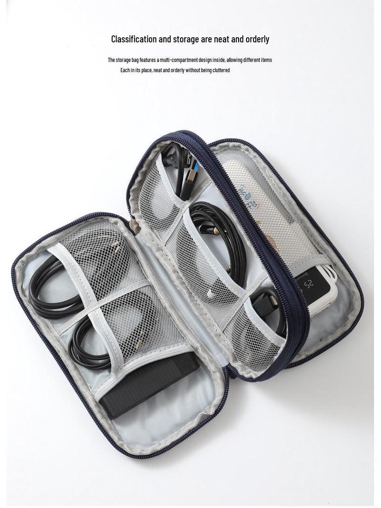 Portable Digital Accessories Bag: Multifunctional Storage for Cables, Power Banks & Earphones