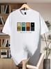 Summer Unisexs One Day At A Time Graphic TShirt Casual ONeck Short Sleeve Tee Minimalist Art Print Streetwear Tops For Unisex