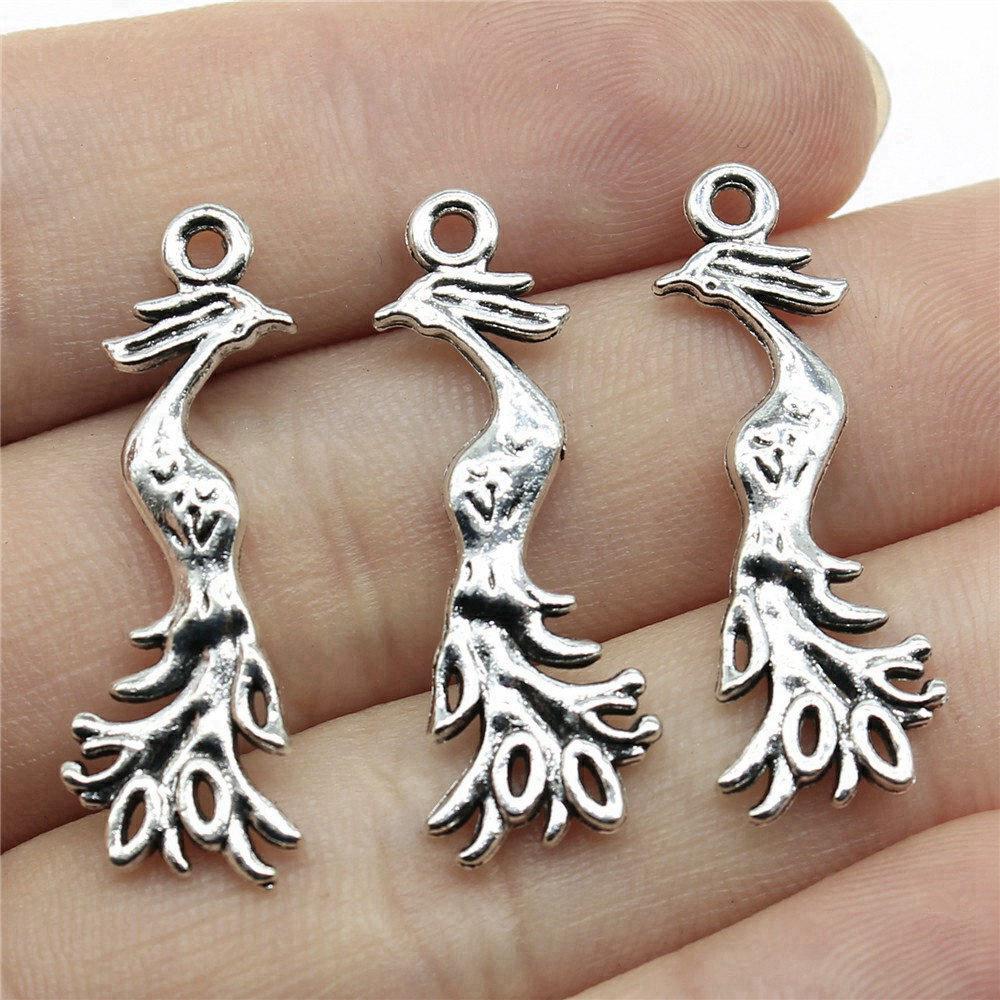 Adler Pfauen Phönixe Flamingos Exotische Vögel Anhänger Antik Bronze Zinklegierung Schmuckherstellung Zubehör Partner Stil