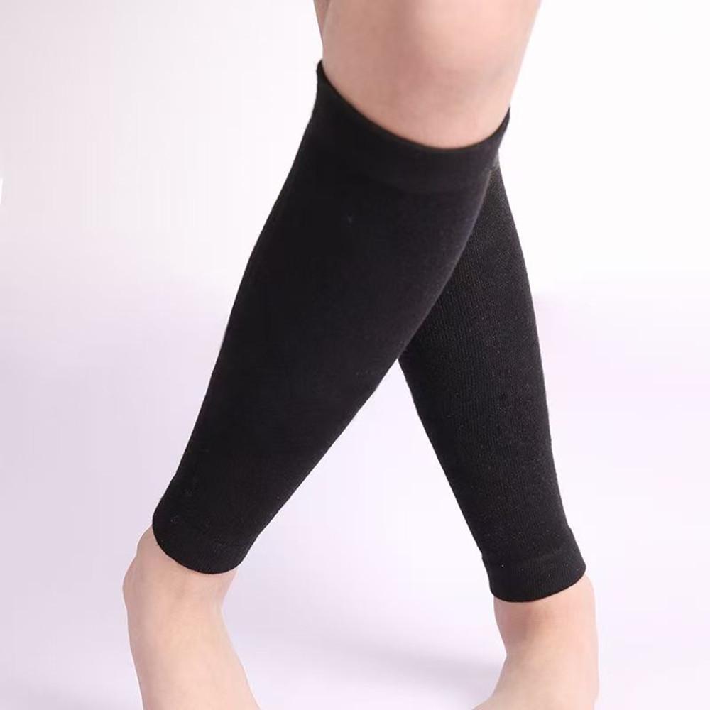 Damen Beinwärmer im koreanischen Stil mit Farbblöcken: Weiche Baumwoll-Polyester-Wadenstrümpfe & Knieschoner für Kälteschutz