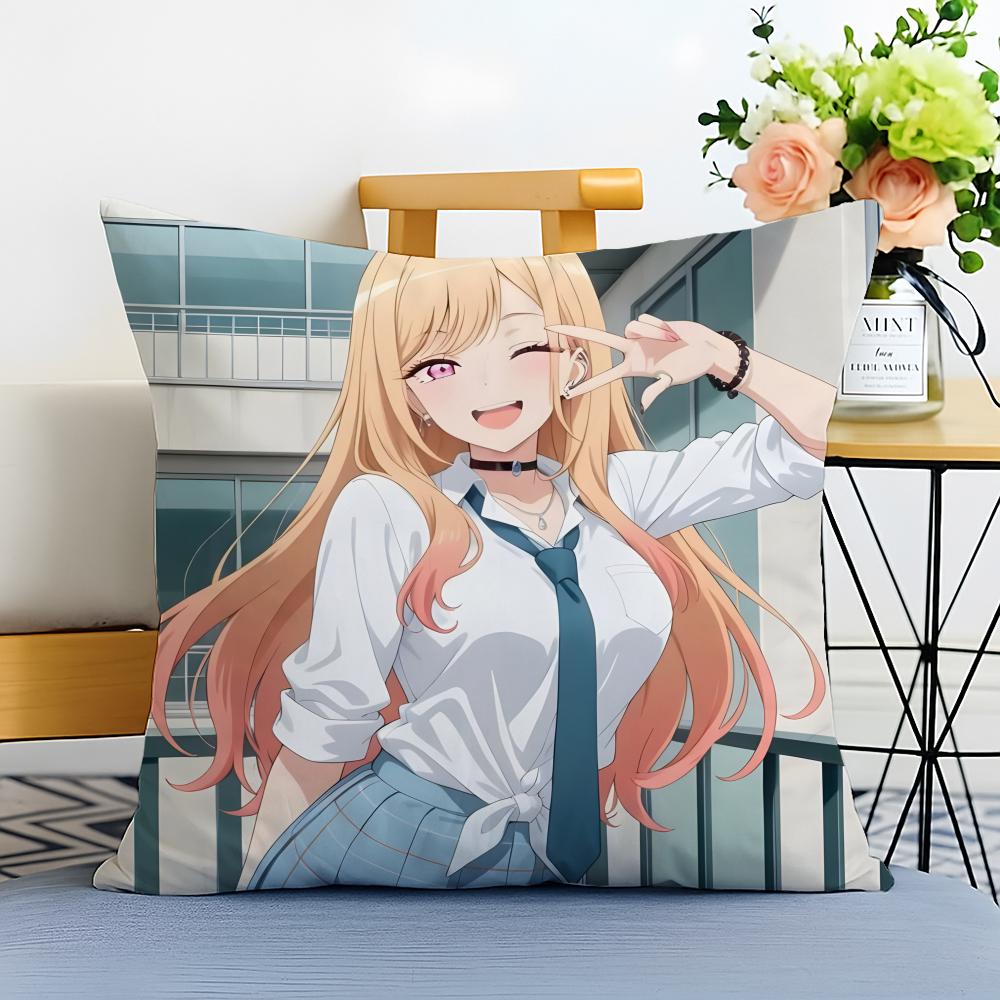 Fashion Nice Anime MMy DressUp Darlings Girl Cushion Cover Washable Linen Pillowcase Soft  for Sofa Bed Cozy Home Room Decor