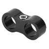 8AN Hose Separator Clamp Aluminum Alloy Fitting Adapter Accessory for Fuel Oil Brake Gas LineBlack