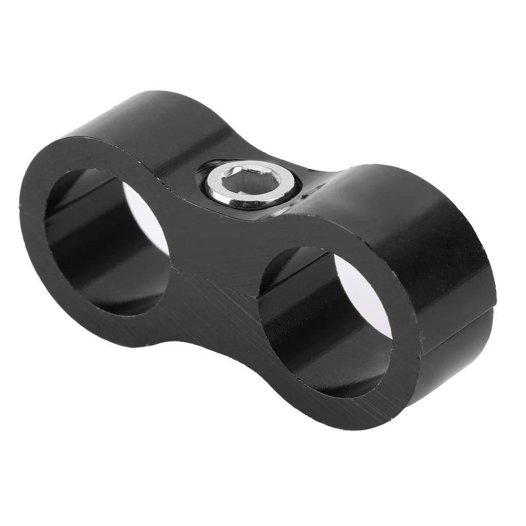8AN Hose Separator Clamp Aluminum Alloy Fitting Adapter Accessory for Fuel Oil Brake Gas LineBlack