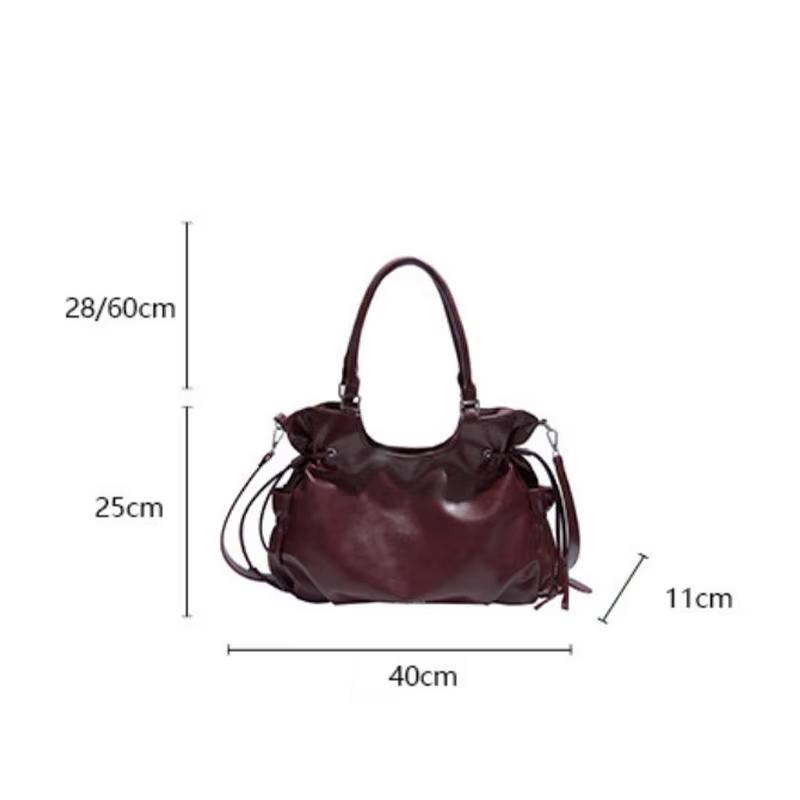 Borsa a Tote da Donna di Grande Capacità in Stile Retrò, Borsa a Spalla/Crossbody Elegante e Casual Premium Multi-Utilizzo per Lavoro, Shopping, Uso Quotidiano
