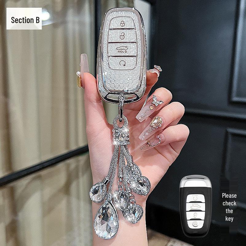 Custom Key Case for Hongqi Models: HS5, H5, H9, EQM5, H6, HS7 - Premium Design for Men and Women