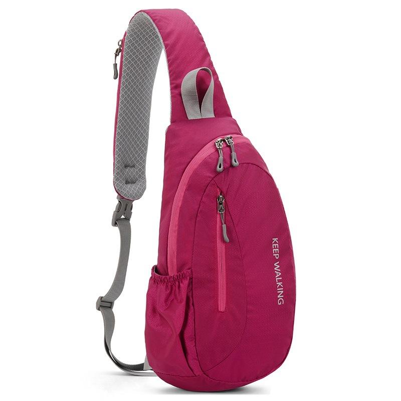Outdoor Reflective Waterproof Running Shoulder Bag Men'S Crossbody Chest Sports Bag Women'S Hiking Cycling Climbing Backpack