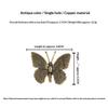 Retro Butterfly/Dragonfly Brass Handle Furniture Hardware Vintage Cabinet Door Knobs Single Hole Gold Wardrobe Drawer Pulls