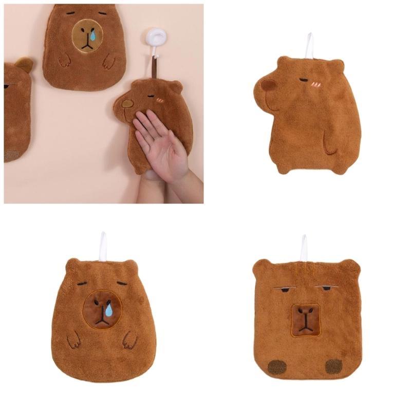 Hanging Kids Hand Towel Fast Drying Microfiber With High Water Absorption For Kitchen And Bath Cartoon Animal hand Towel